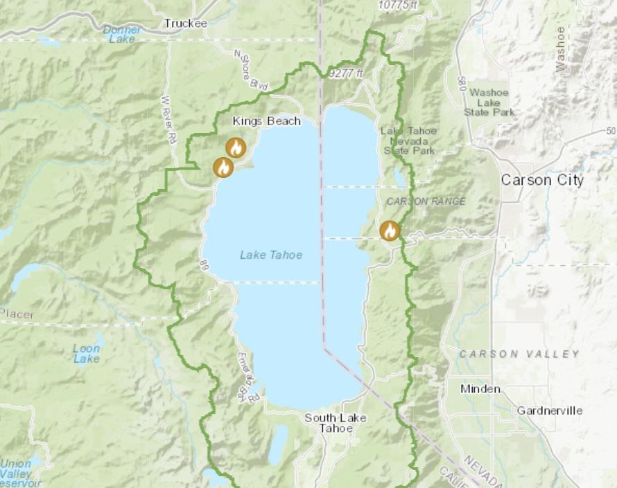 a map of prescribed fire operations