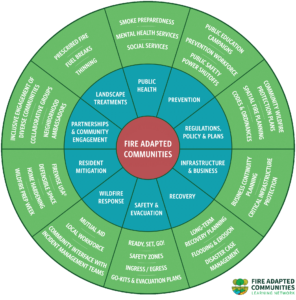 Infographic describing different pathways to fire adaptation
